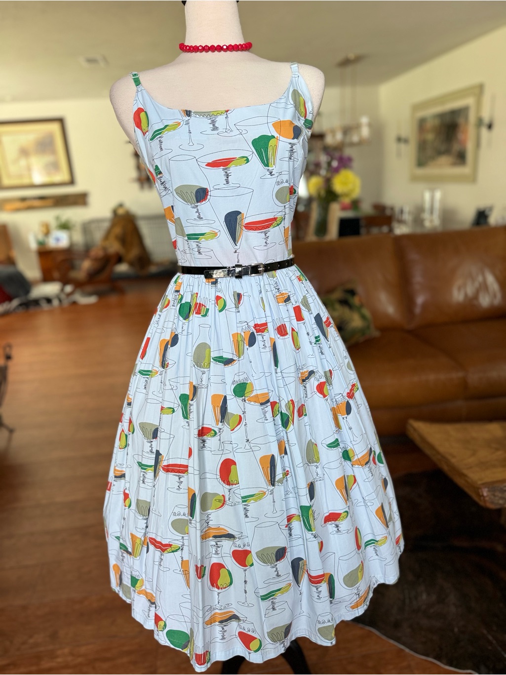 Bettie Page Cheers Pinup Swing Cocktail Dress